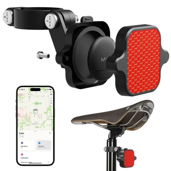 MiLi Locator Intelligent Tracker Bicycle Tail Reflective Sticker Bike Night Riding Warning Reflective Sticker For Apple Find My